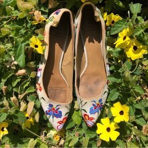 Tory Burch Embroidered Pumps